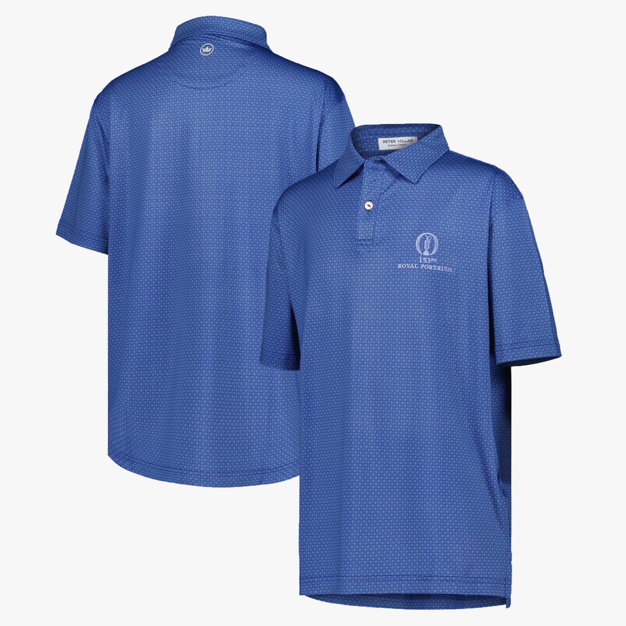 Polo The 153rd Open Royal Portrush Peter Millar Axle Print - Blu Navy - Bambino