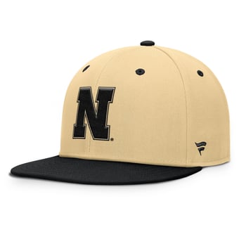 Men's Fanatics Khaki/Black Nebraska Huskers Balance Fitted Hat