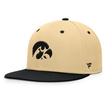 Men's Fanatics Khaki/Black Iowa Hawkeyes Balance Fitted Hat