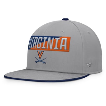 Men's Fanatics Gray Virginia Cavaliers Duo Snapback Hat
