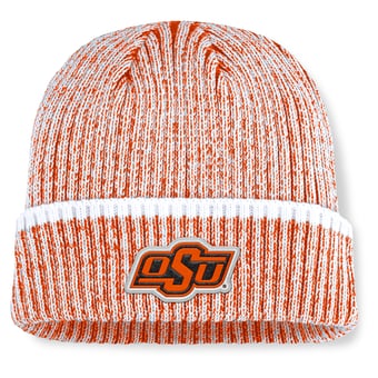 Men's Fanatics  Orange/White Oklahoma State Cowboys Haze Cuffed Knit Hat