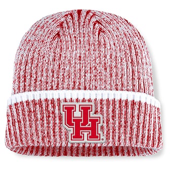 Men's Fanatics  Red/White Houston Cougars Haze Cuffed Knit Hat