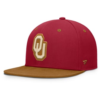 Men's Fanatics Crimson/Brown Oklahoma Sooners NoBo Fitted Hat