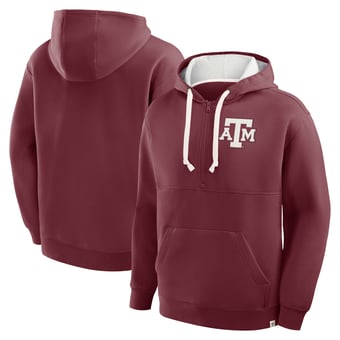 Men's Fanatics Maroon Texas A&M Aggies Hometown Premium Rise And Conquer Half-Zip Hoodie