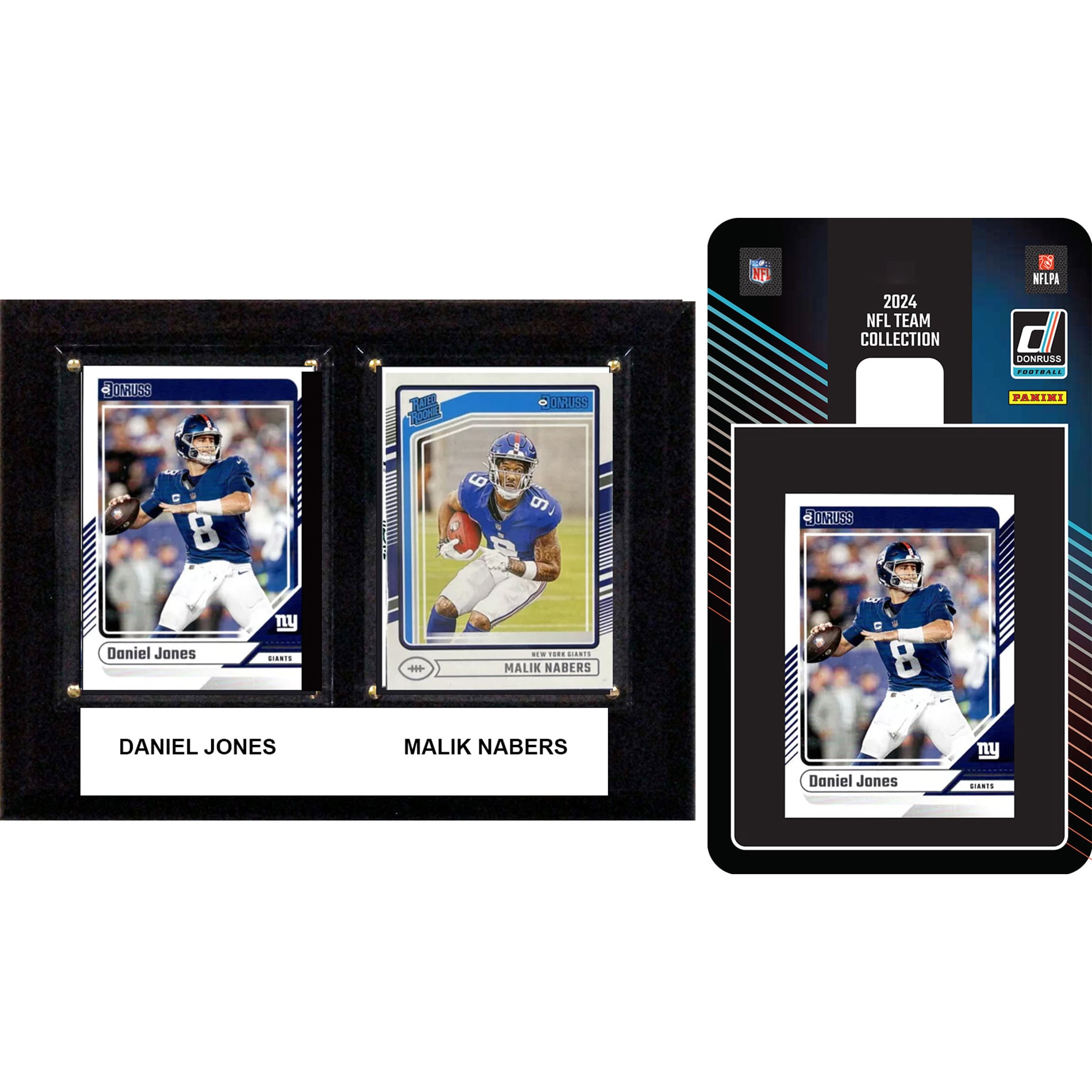 New York Giants 6″ x 8″ Player Plaque & 2024 Team Trading Card Set New York Giants 6″ x 8″ Player Plaque & 2024 Team Trading Card Set
