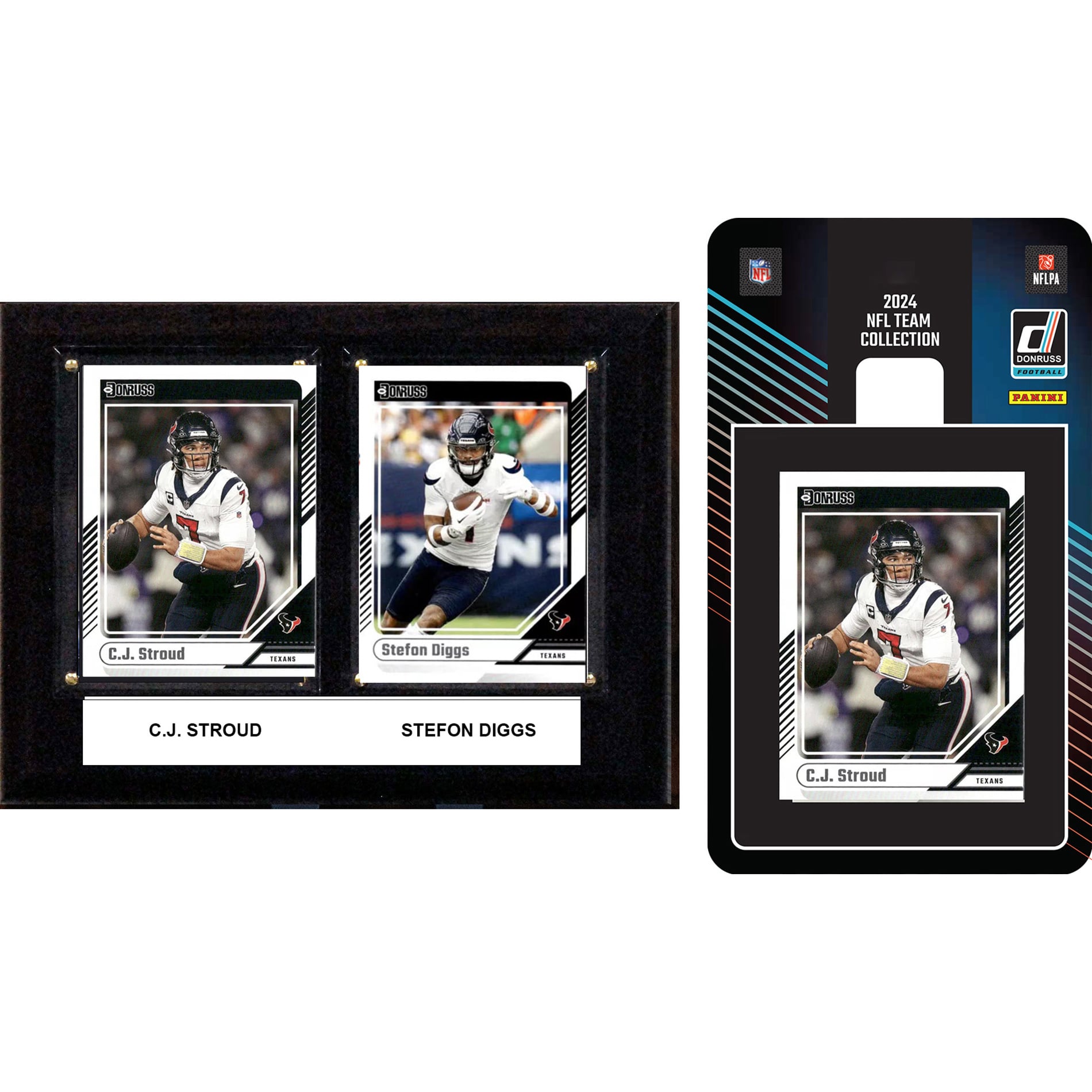 Houston Texans 6″ x 8″ Player Plaque & 2024 Team Trading Card Set Houston Texans 6″ x 8″ Player Plaque & 2024 Team Trading Card Set