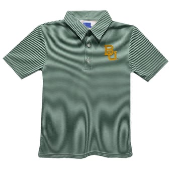 Toddler Vive La Fete Green Baylor Bears Pencil Stripe Polo