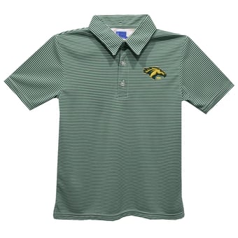Toddler Vive La Fete Green Cal Poly Pomona Broncos Pencil Stripe Polo