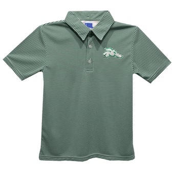 Toddler Vive La Fete Green Eastern New Mexico Greyhounds Pencil Stripe Polo