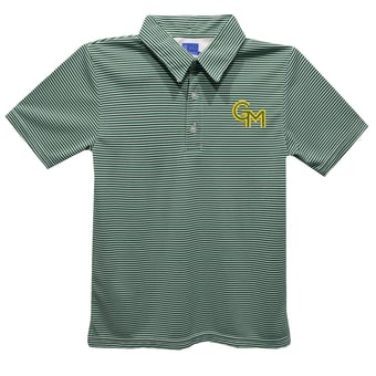 Toddler Vive La Fete Green George Mason Patriots Pencil Stripe Polo