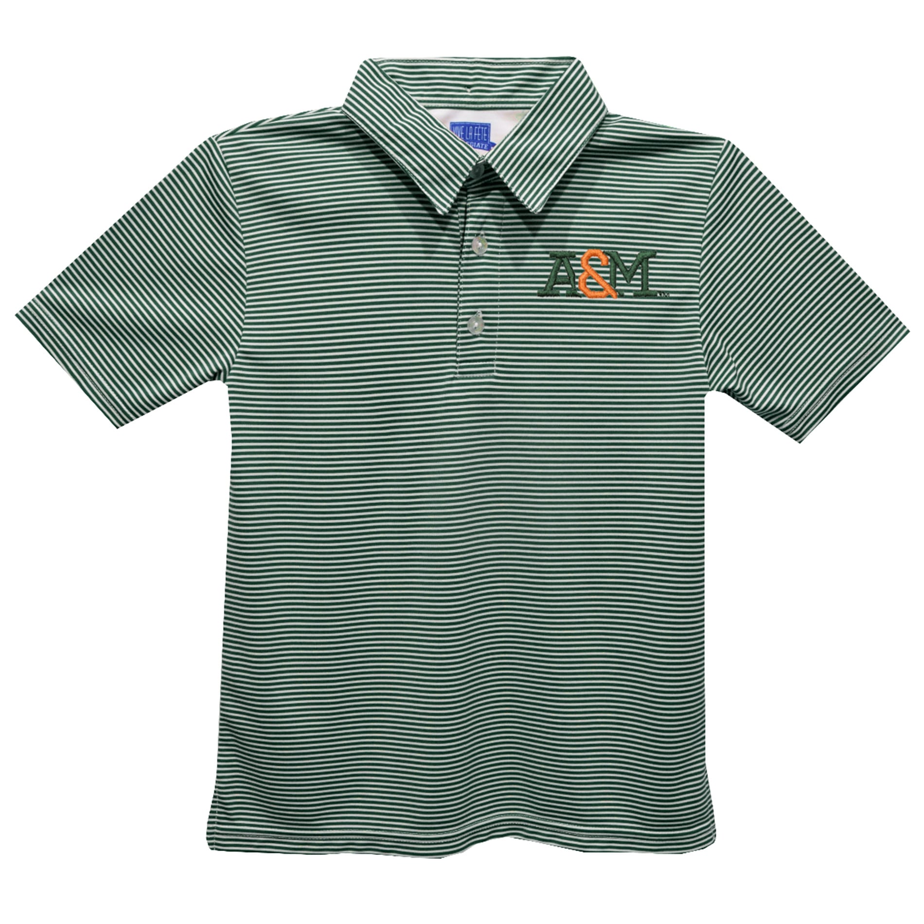 Toddler Vive La Fete Green Florida A&M Rattlers Pencil Stripe Polo