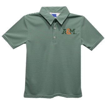 Toddler Vive La Fete Green Florida A&M Rattlers Pencil Stripe Polo