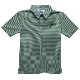 Toddler Vive La Fete Kelly Green North Texas Mean Green Pencil Stripe Polo
