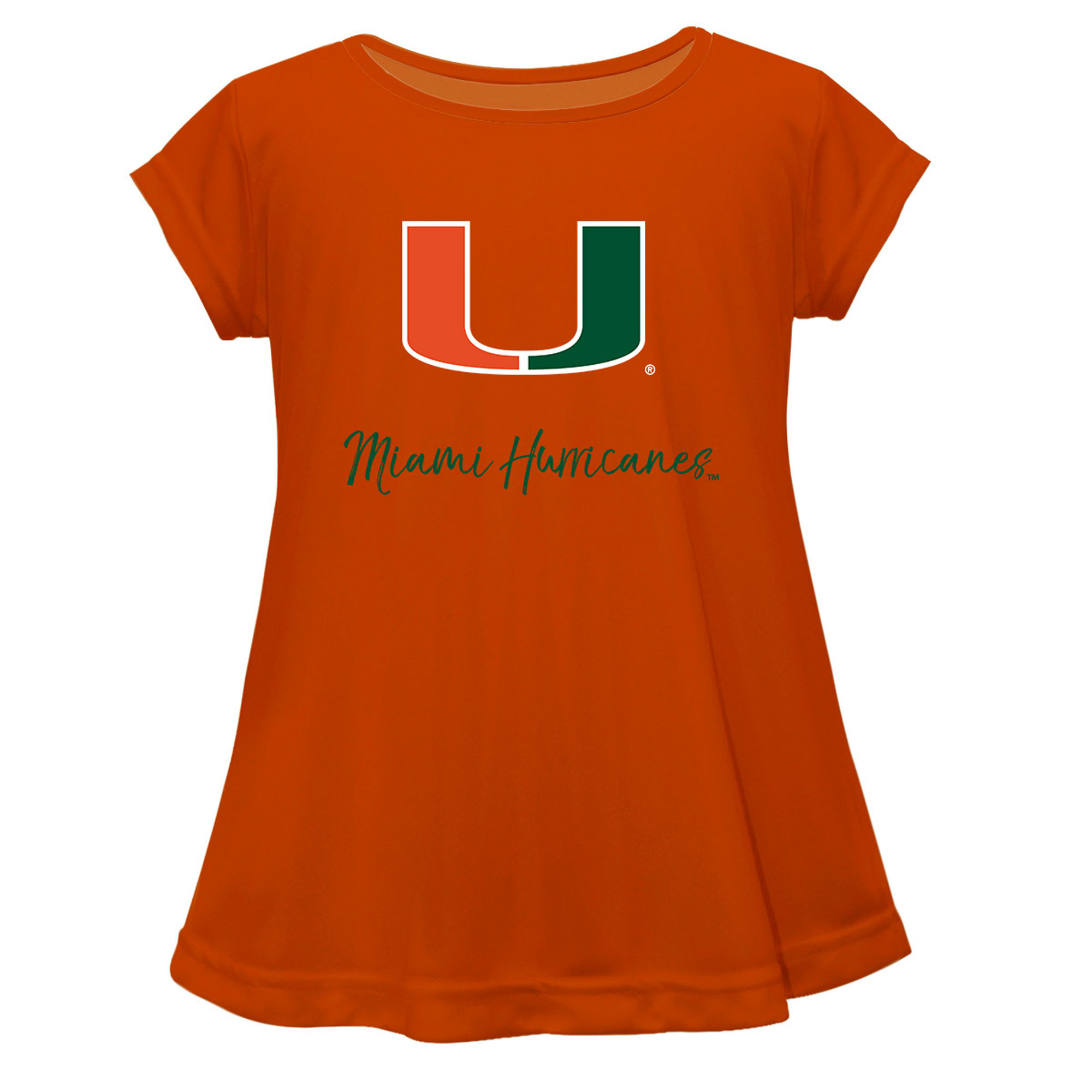 Youth Vive La Fete  Orange Miami Hurricanes Toddler A-Line Top