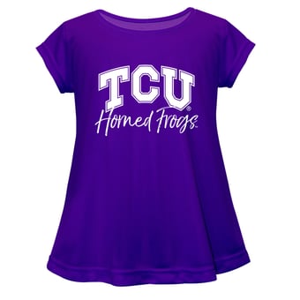 Youth Vive La Fete  Purple TCU Horned Frogs Toddler A-Line Top