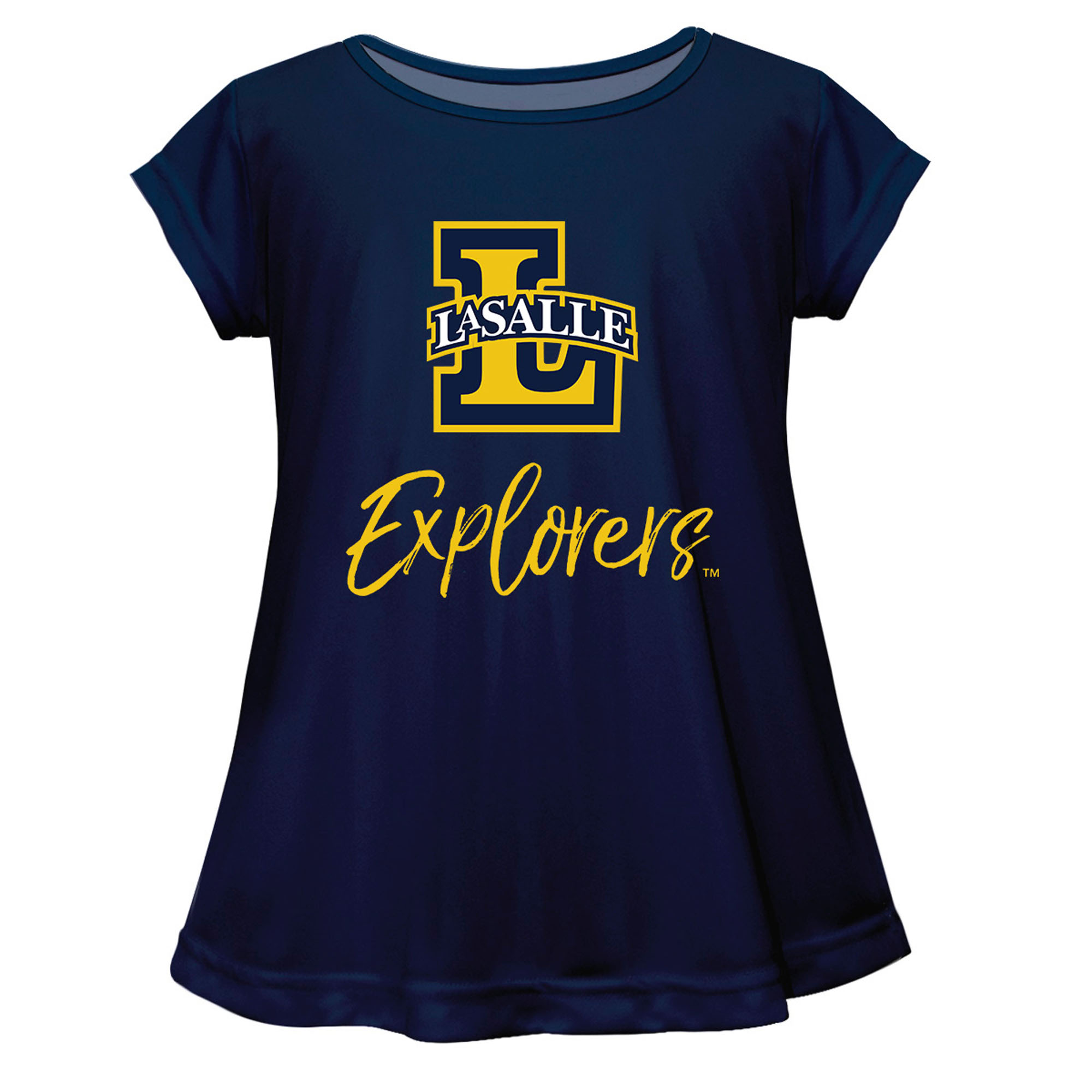 Youth Vive La Fete Navy La Salle Explorers A-Line Top Youth Vive La Fete Navy La Salle Explorers A-Line Top