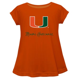 Youth Vive La Fete  Orange Miami Hurricanes A-Line Top