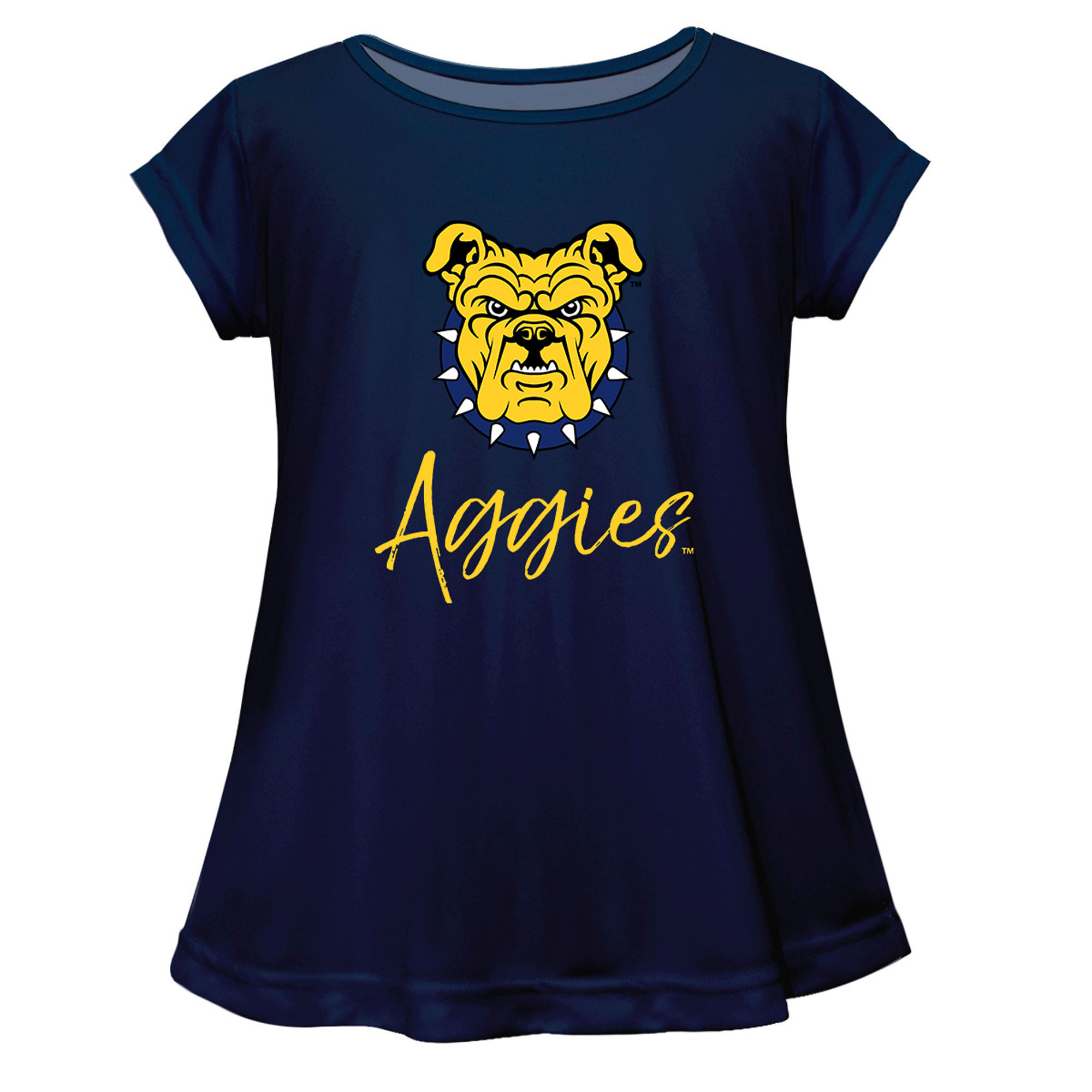 Youth Vive La Fete Navy North Carolina A&T Aggies A-Line Top Youth Vive La Fete Navy North Carolina A&T Aggies A-Line Top