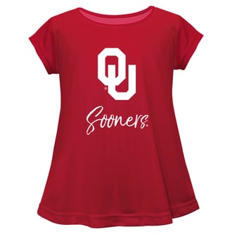 Youth Vive La Fete  Red Oklahoma Sooners A-Line Top