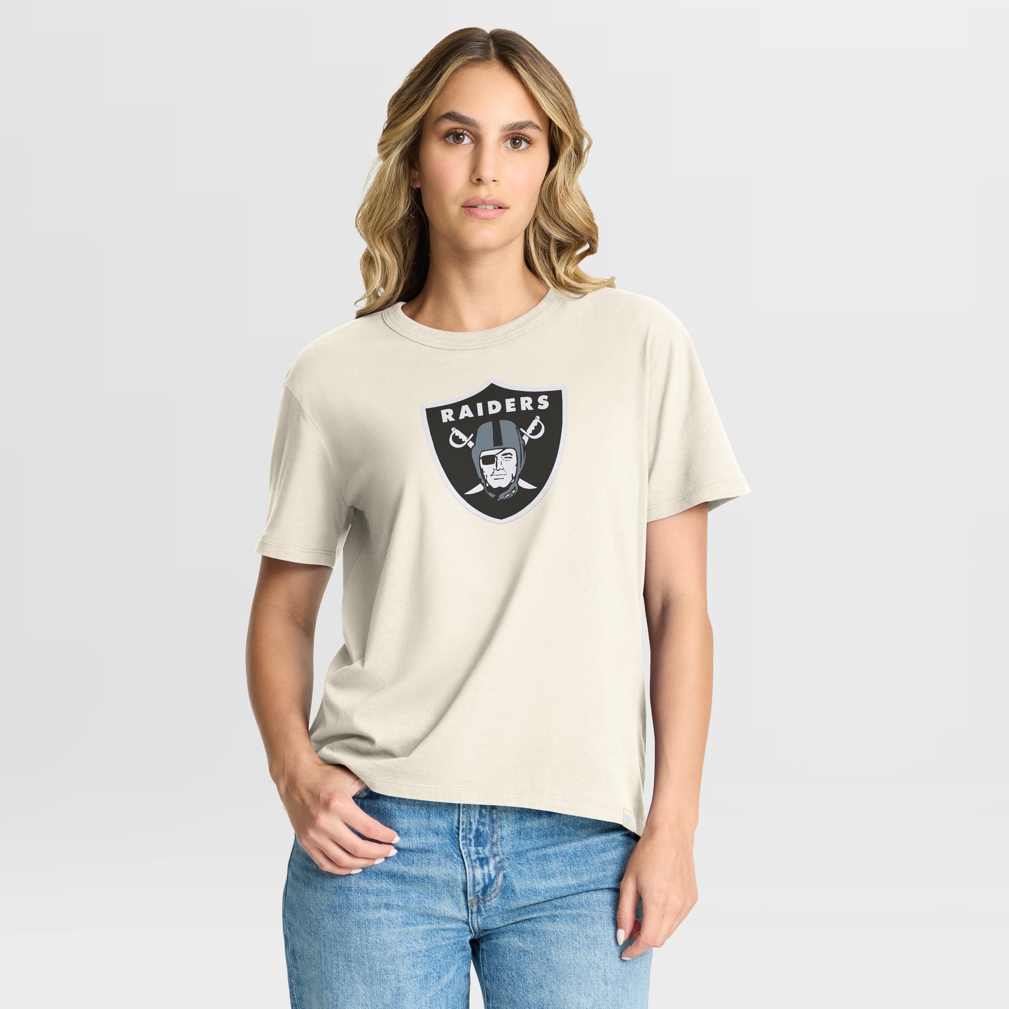 Women’s Fanatics Cream Las Vegas Raiders Dove Legacy T-Shirt Women’s Fanatics Cream Las Vegas Raiders Dove Legacy T-Shirt