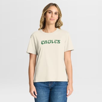 Women's Fanatics Cream Philadelphia Eagles Dove Legacy T-Shirt