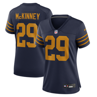 Women's Nike Xavier McKinney Navy Green Bay Packers The 1923 Classic Game Jersey