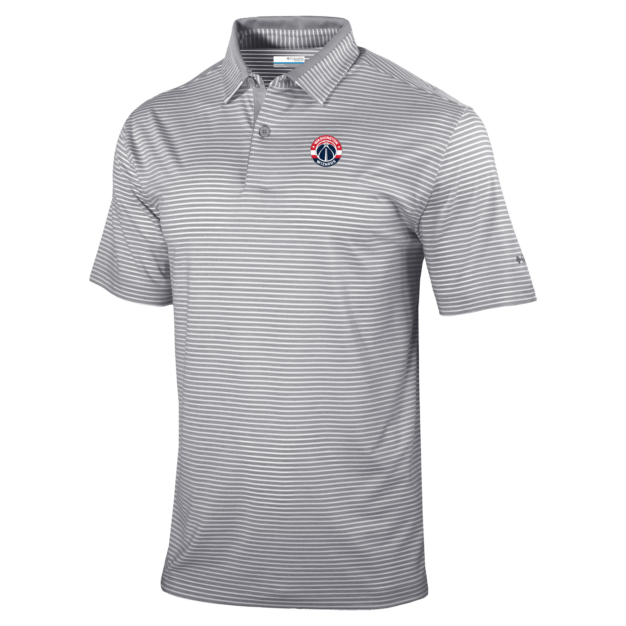 Men's Columbia Gray Washington Wizards Golden Hills Polo