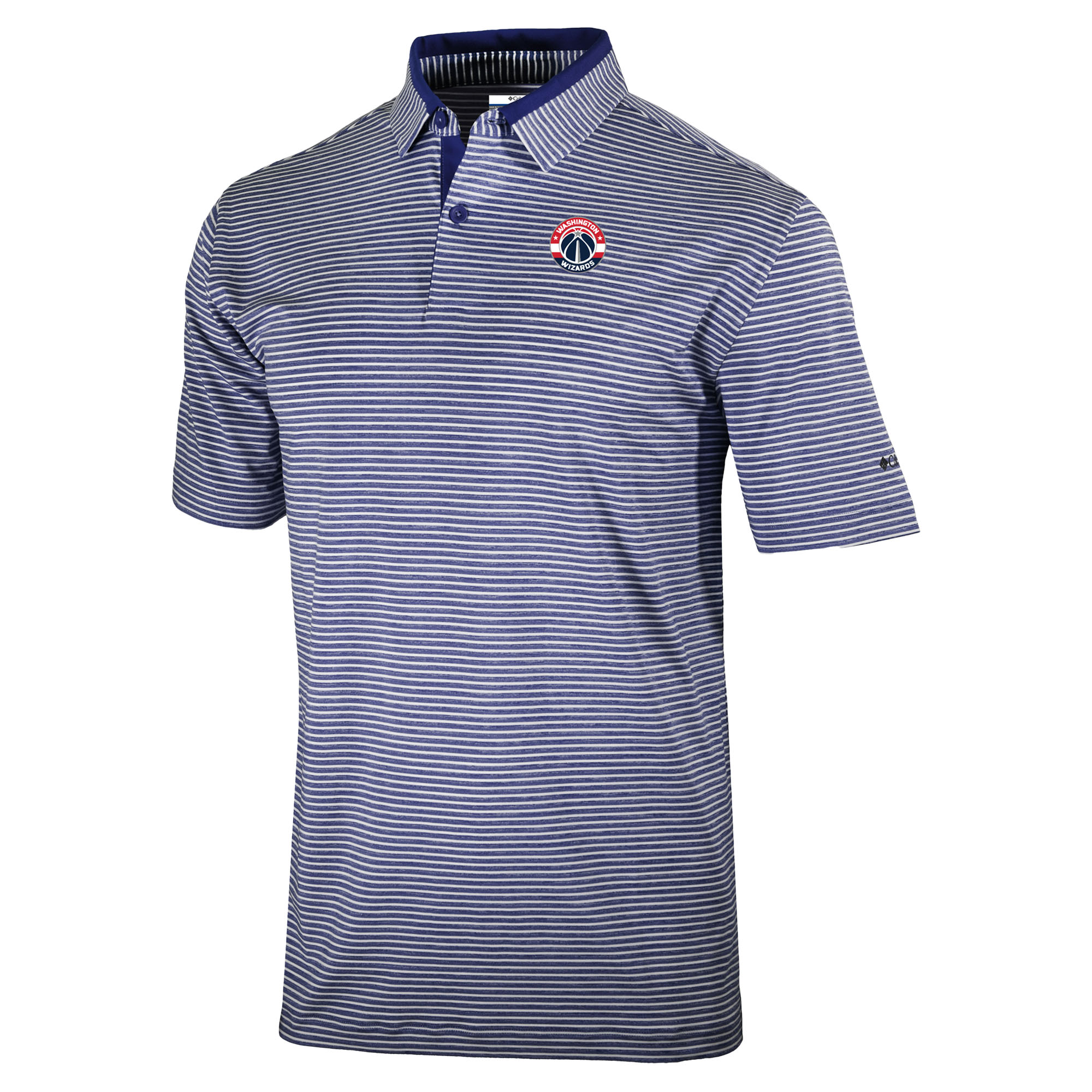 Men's Columbia Navy Washington Wizards Golden Hills Polo
