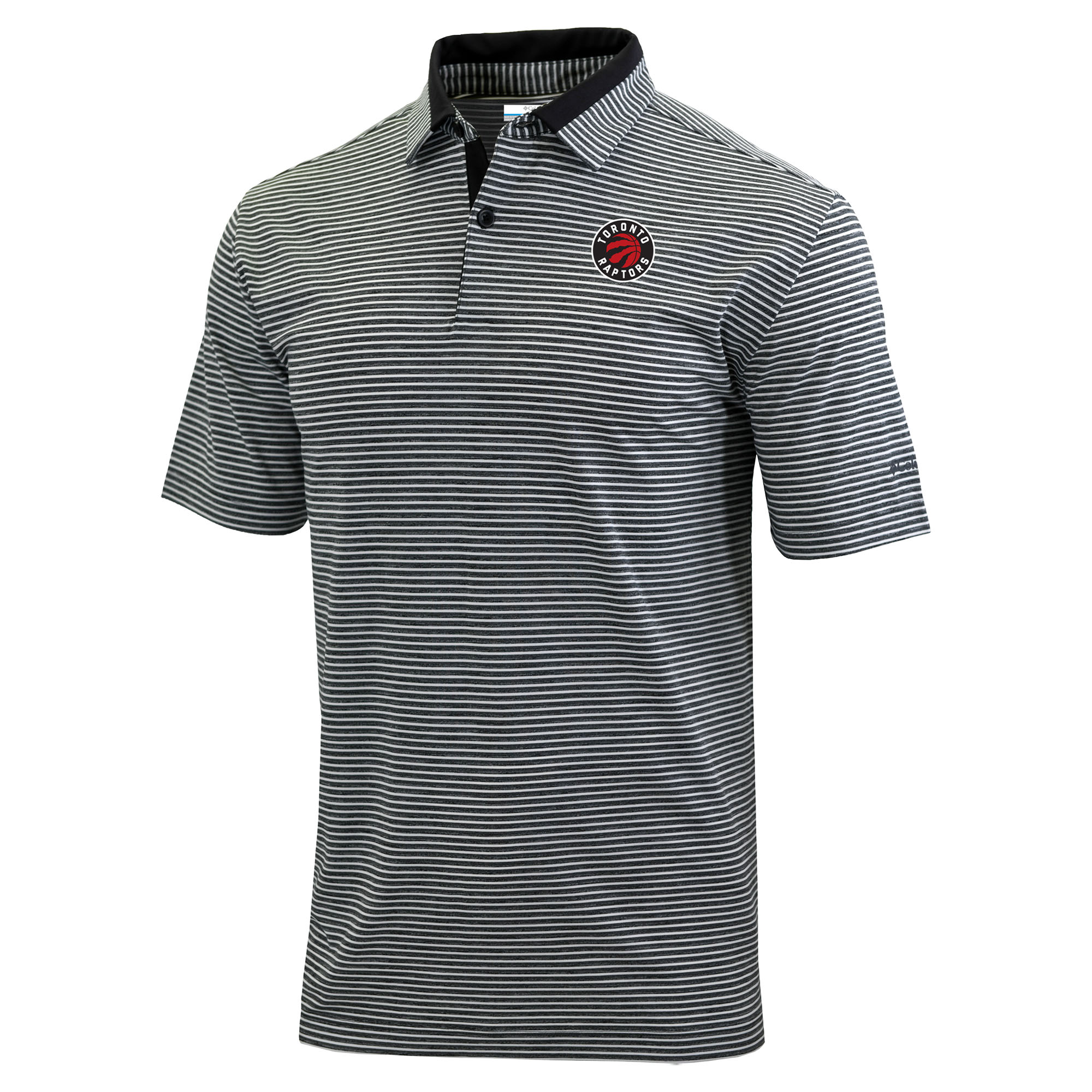 Men's Columbia Black Toronto Raptors Golden Hills Polo
