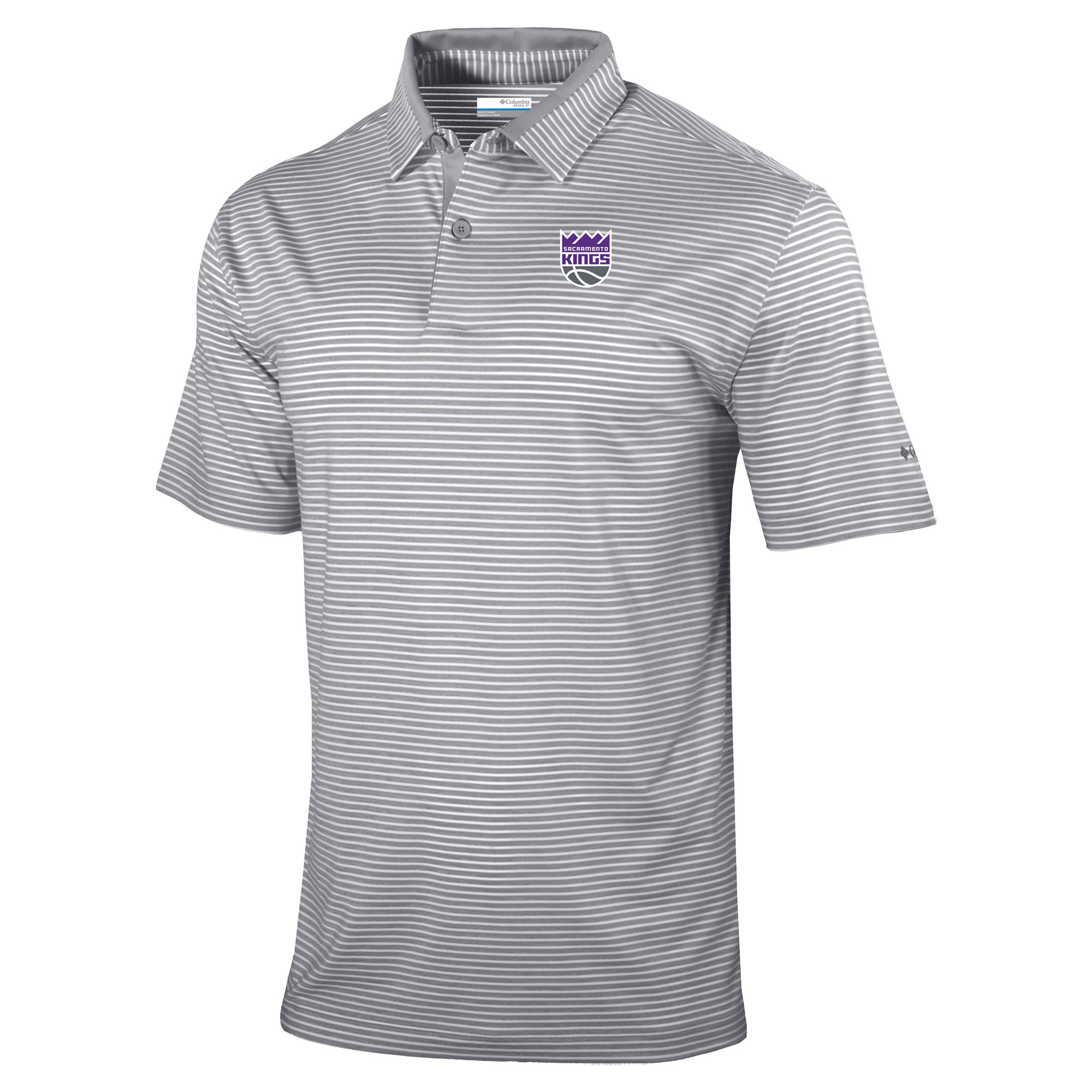 Men's Columbia Gray Sacramento Kings Golden Hills Polo
