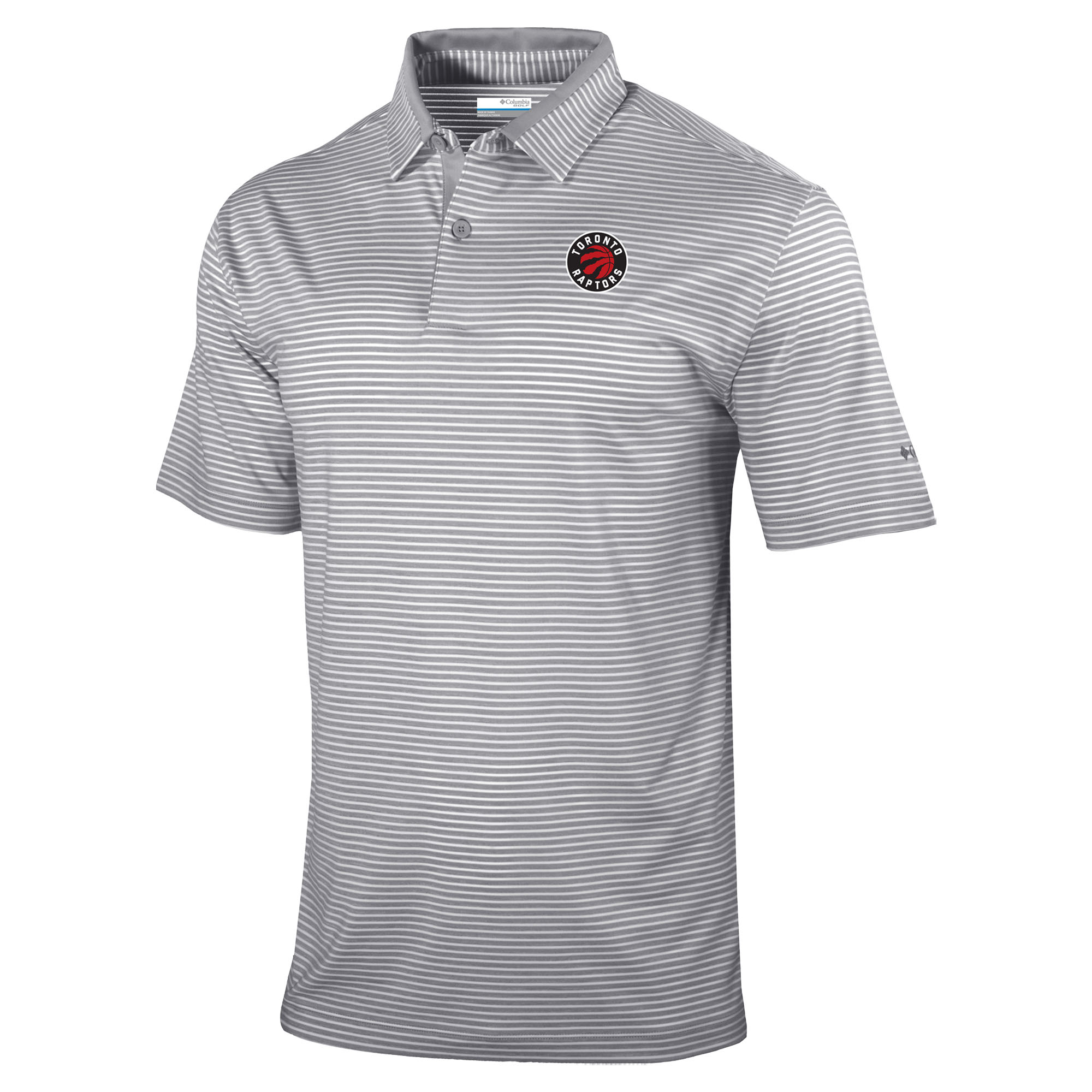 Men's Columbia Gray Toronto Raptors Golden Hills Polo