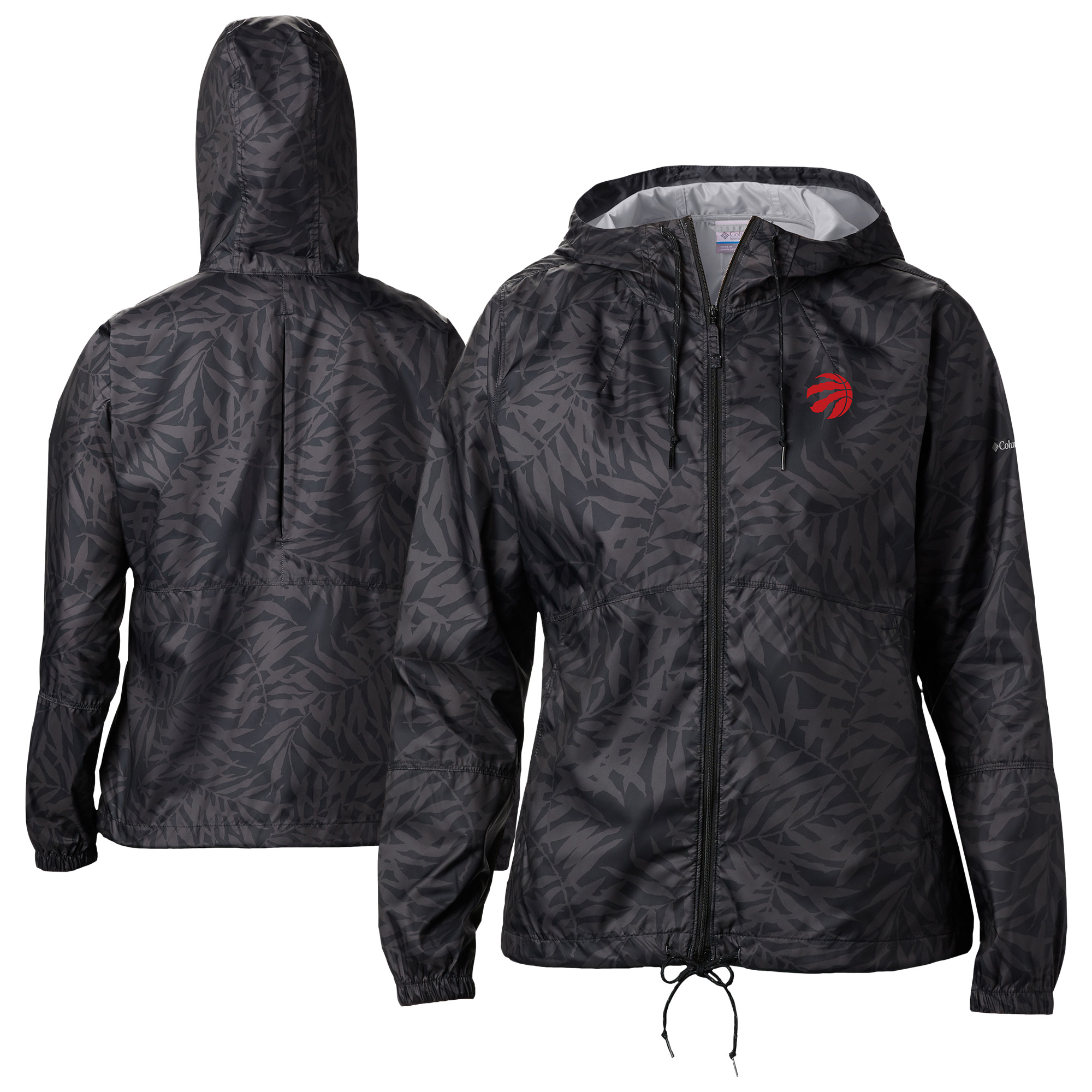 Women's Columbia Black Toronto Raptors Flash Forward Windbreaker