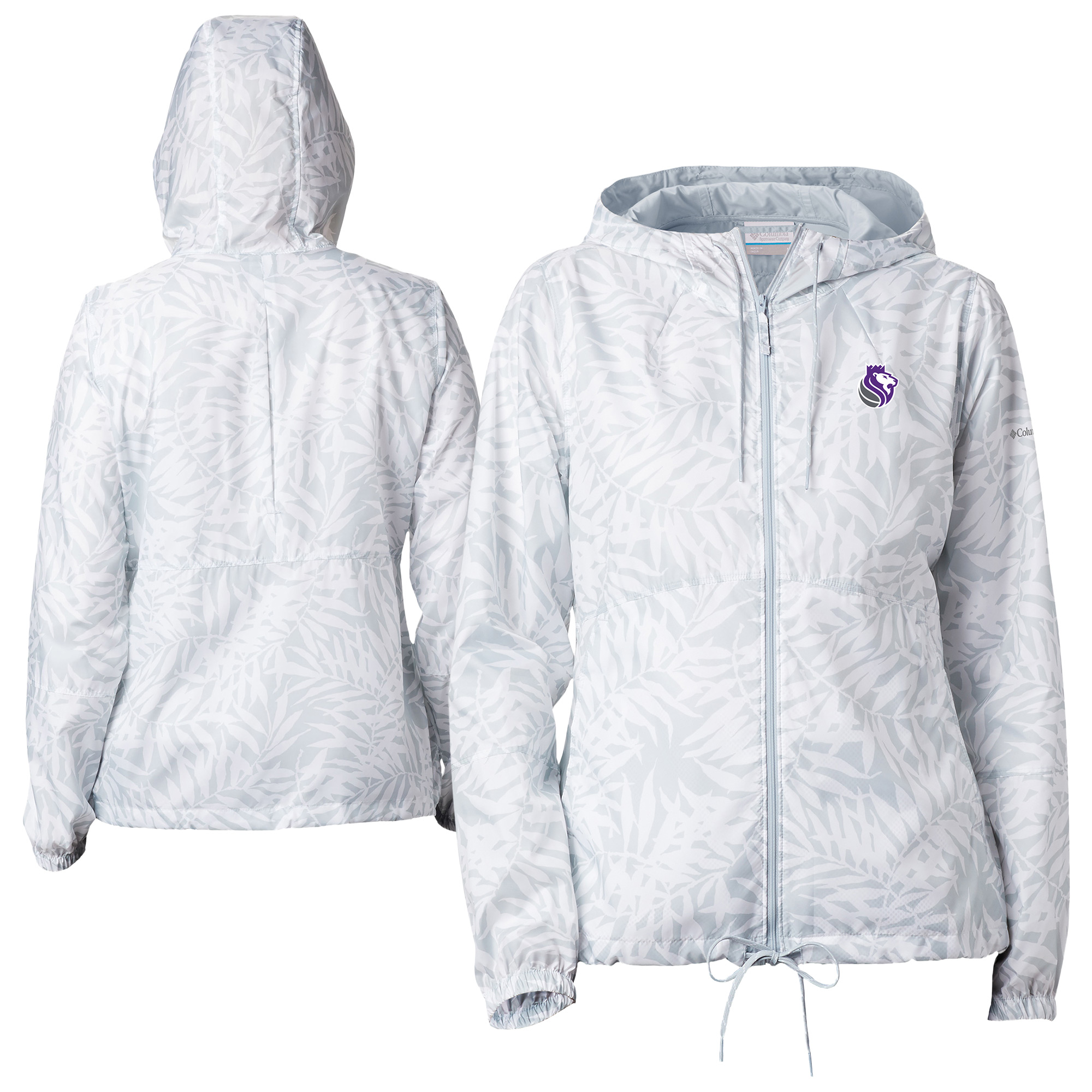 Women's Columbia White Sacramento Kings Flash Forward Windbreaker