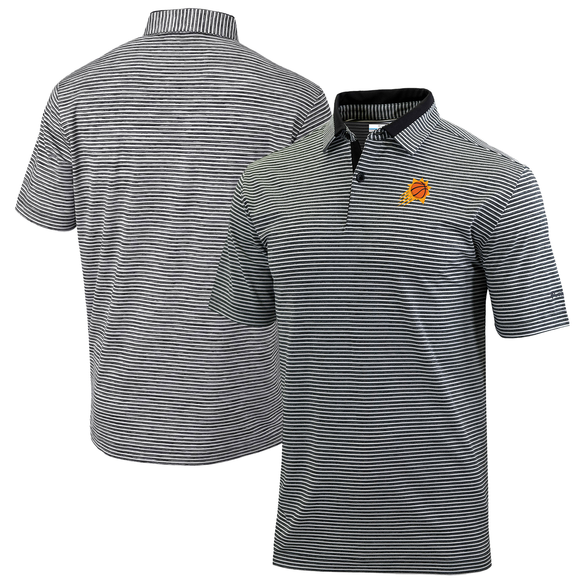 Men's Columbia Black Phoenix Suns Omni-Wick Golden Hills Polo