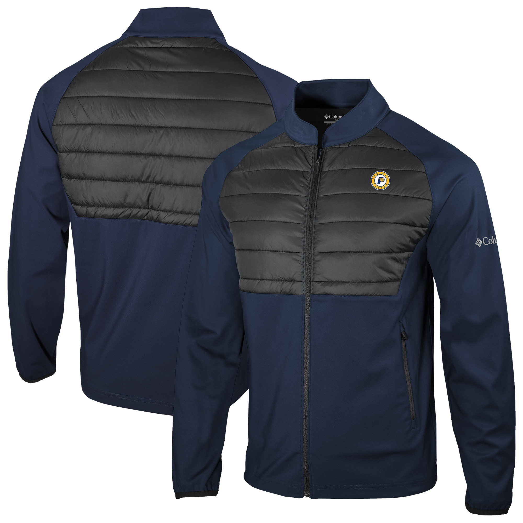Men's Columbia Navy Indiana Pacers Omni-Wick In The Element Full-Zip Jacket