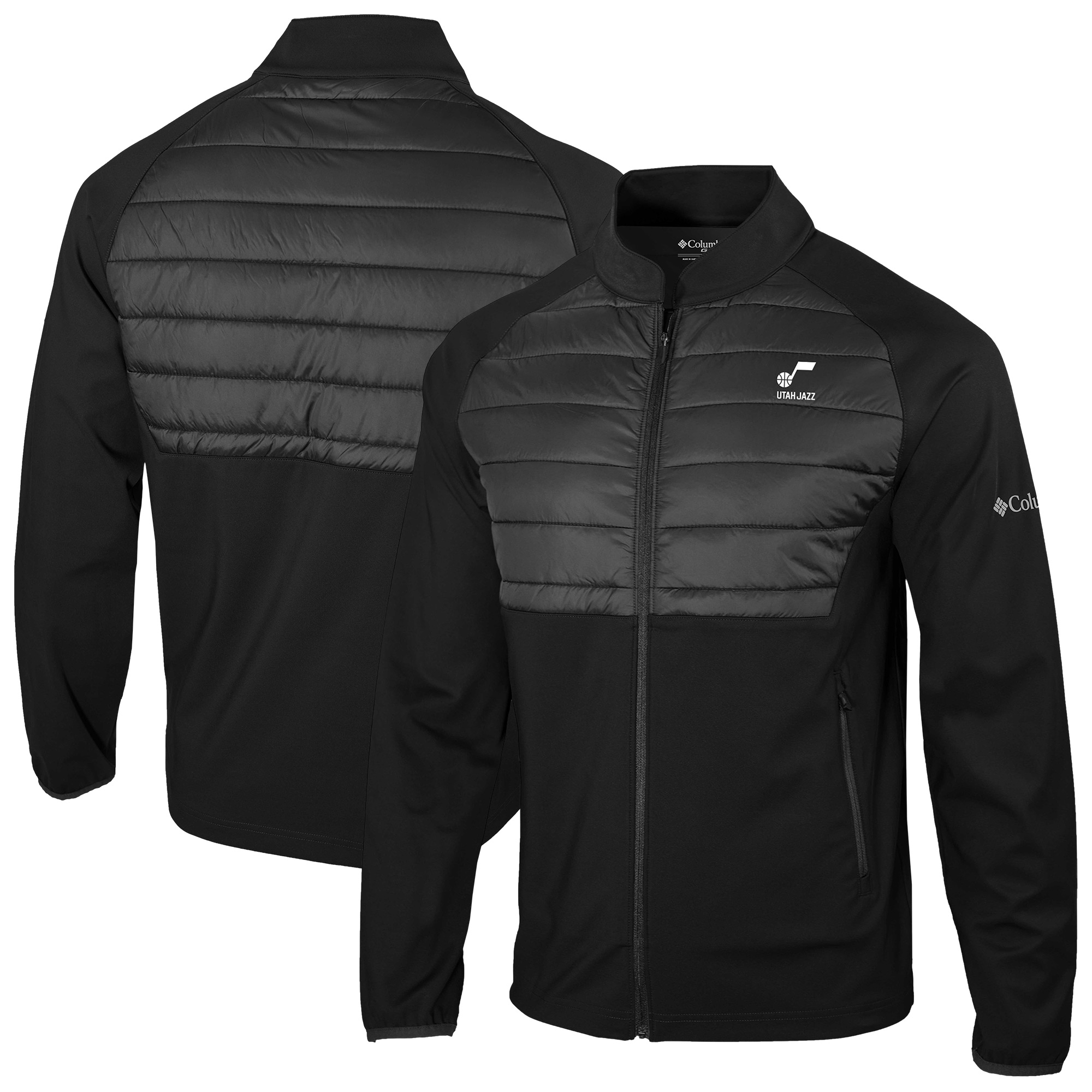 Men's Columbia Black Utah Jazz Omni-Wick In The Element Full-Zip Jacket