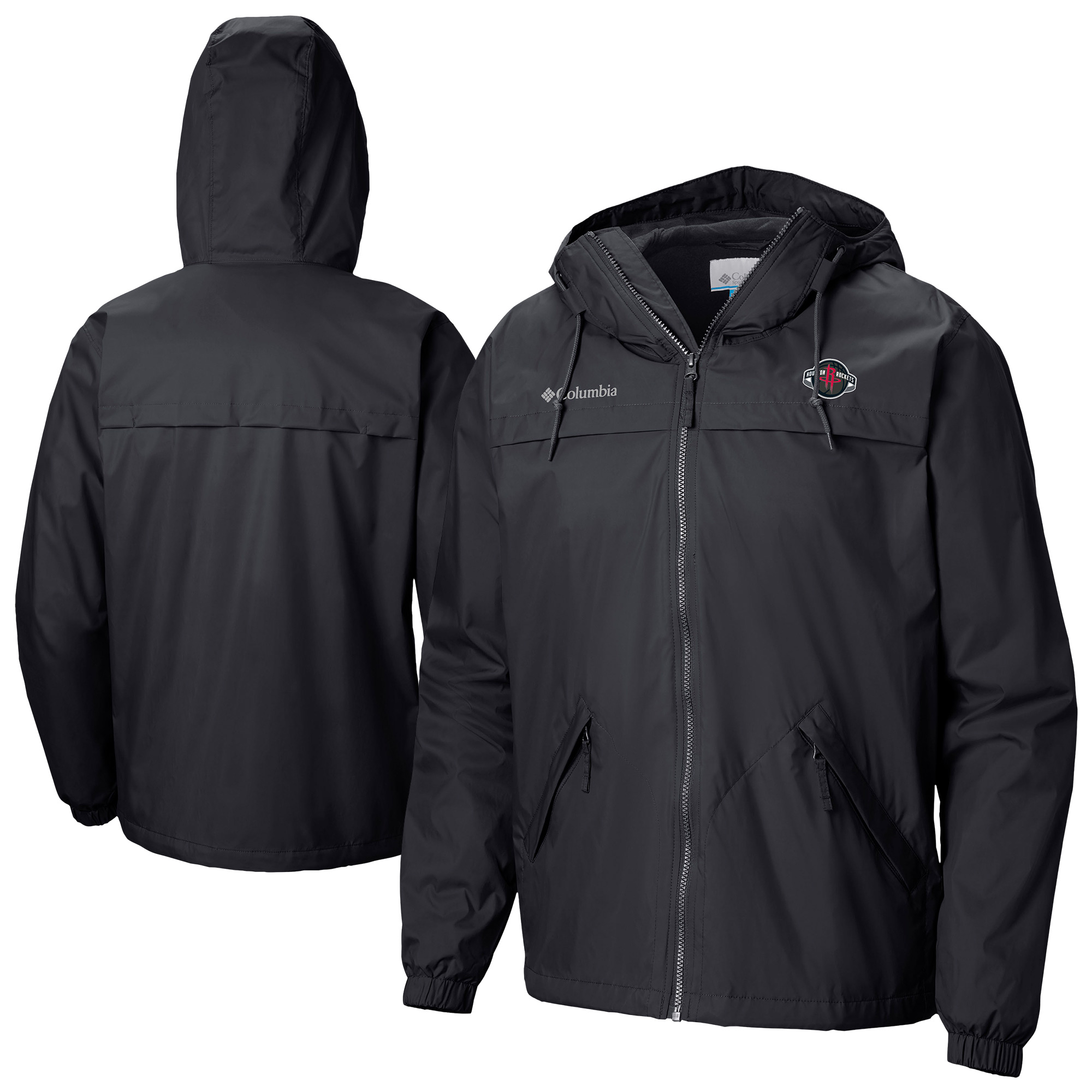 Men's Columbia Black Houston Rockets Oroville Creek Lined Full-Zip Jacket