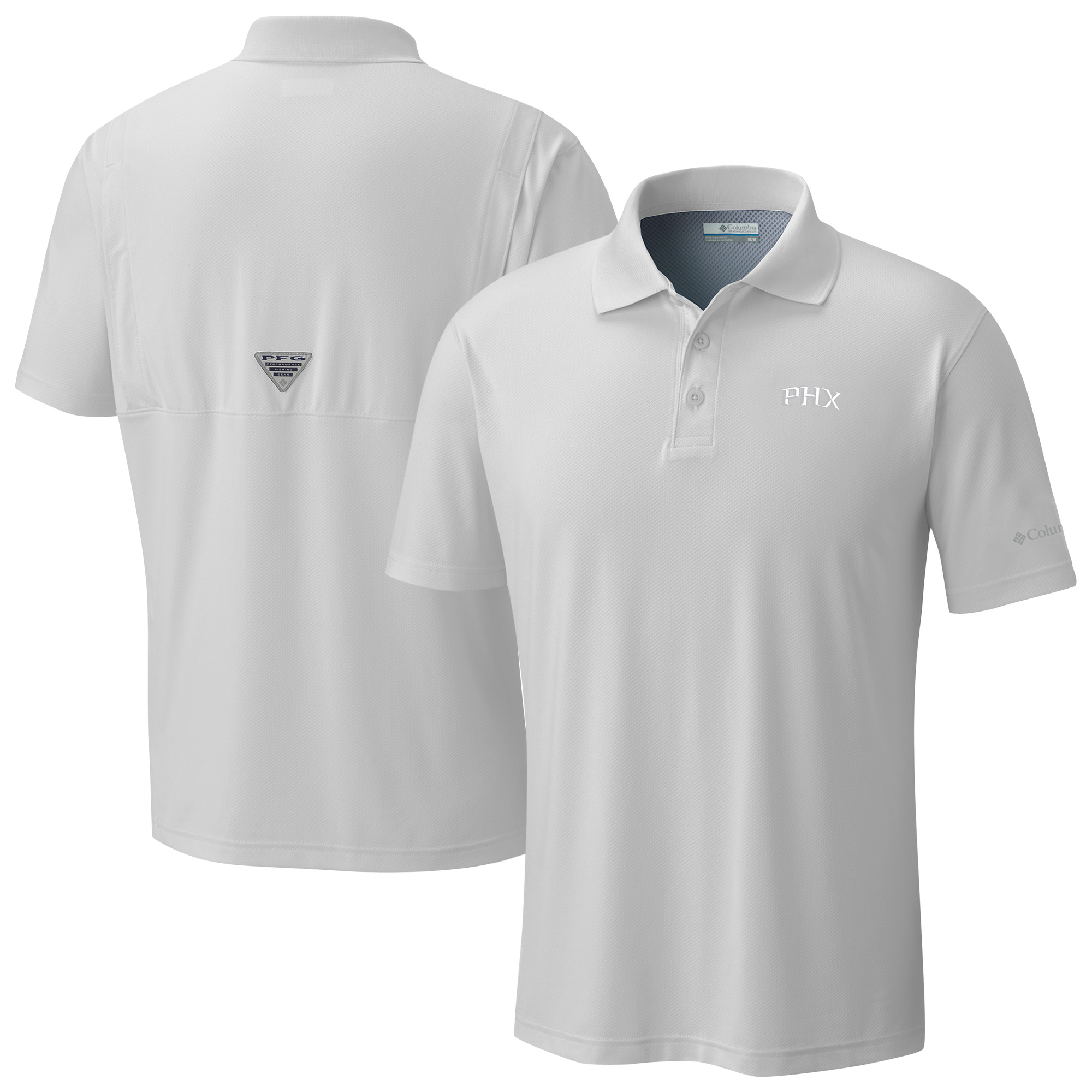 Men's Columbia White Phoenix Suns Low Drag Offshore Polo