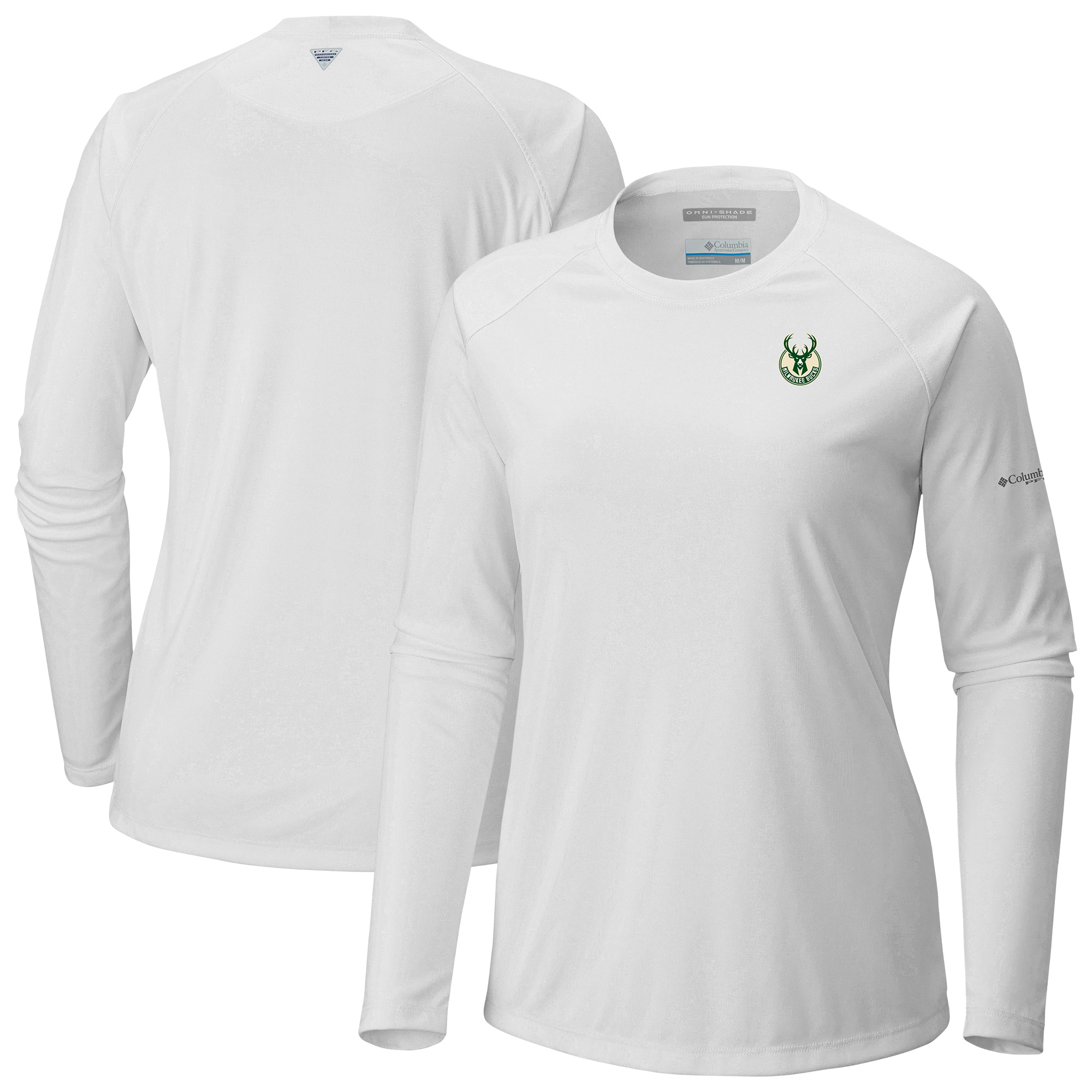 Women’s Columbia White Milwaukee Bucks Tidal Long Sleeve T-Shirt Women’s Columbia White Milwaukee Bucks Tidal Long Sleeve T-Shirt