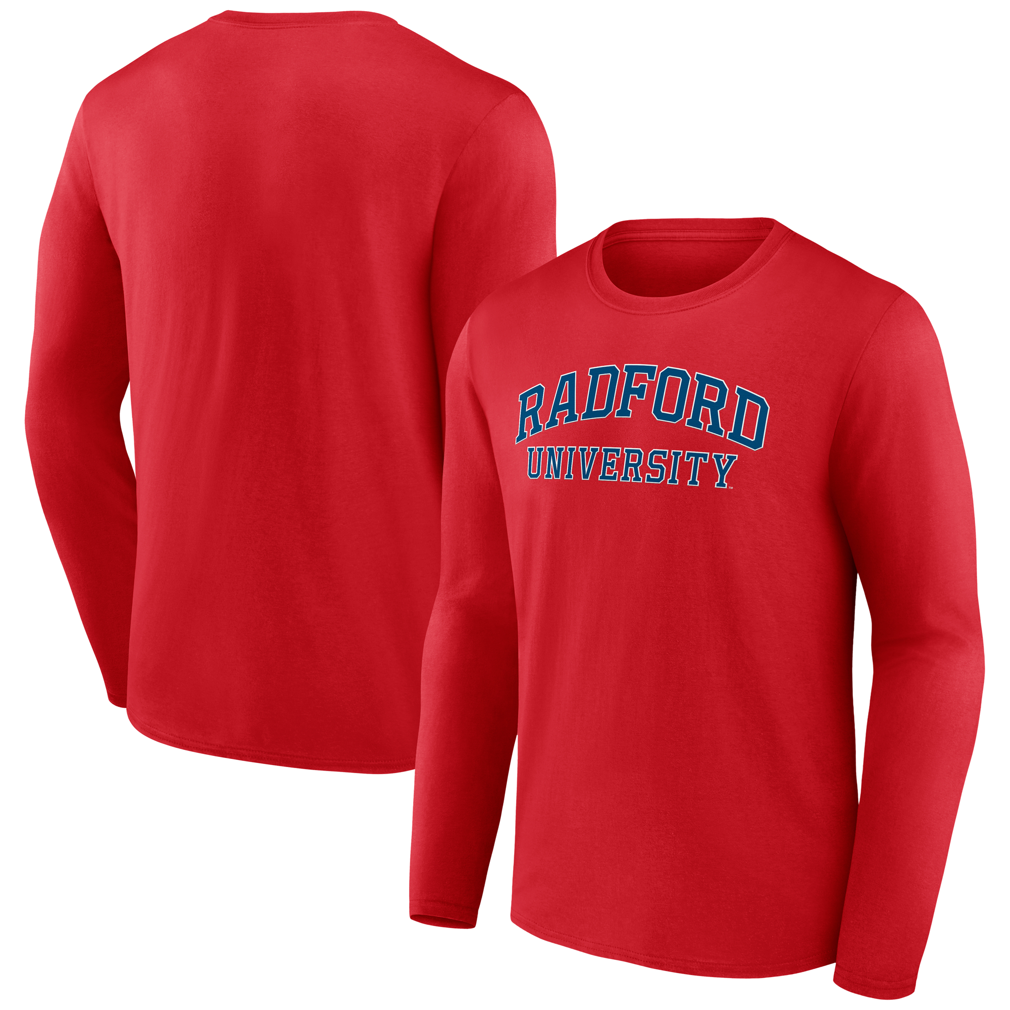 Men's Red Radford Highlanders School Name Long Sleeve T-Shirt