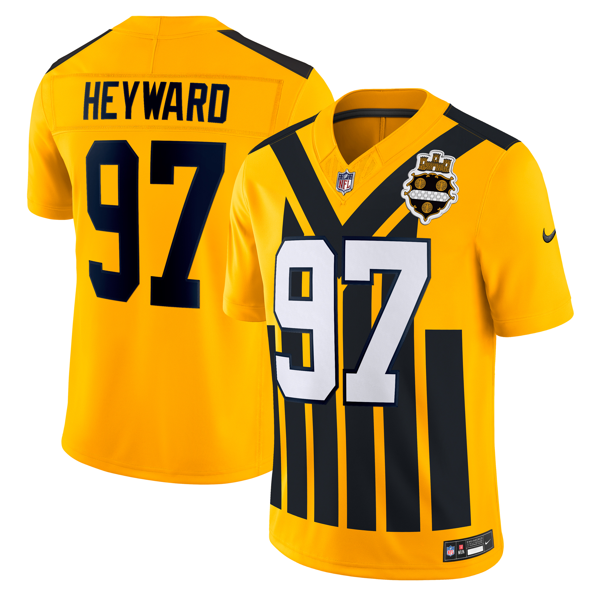Men's Nike Cameron Heyward Gold Pittsburgh Steelers Alternate Vapor F.U.S.E. Limited Jersey