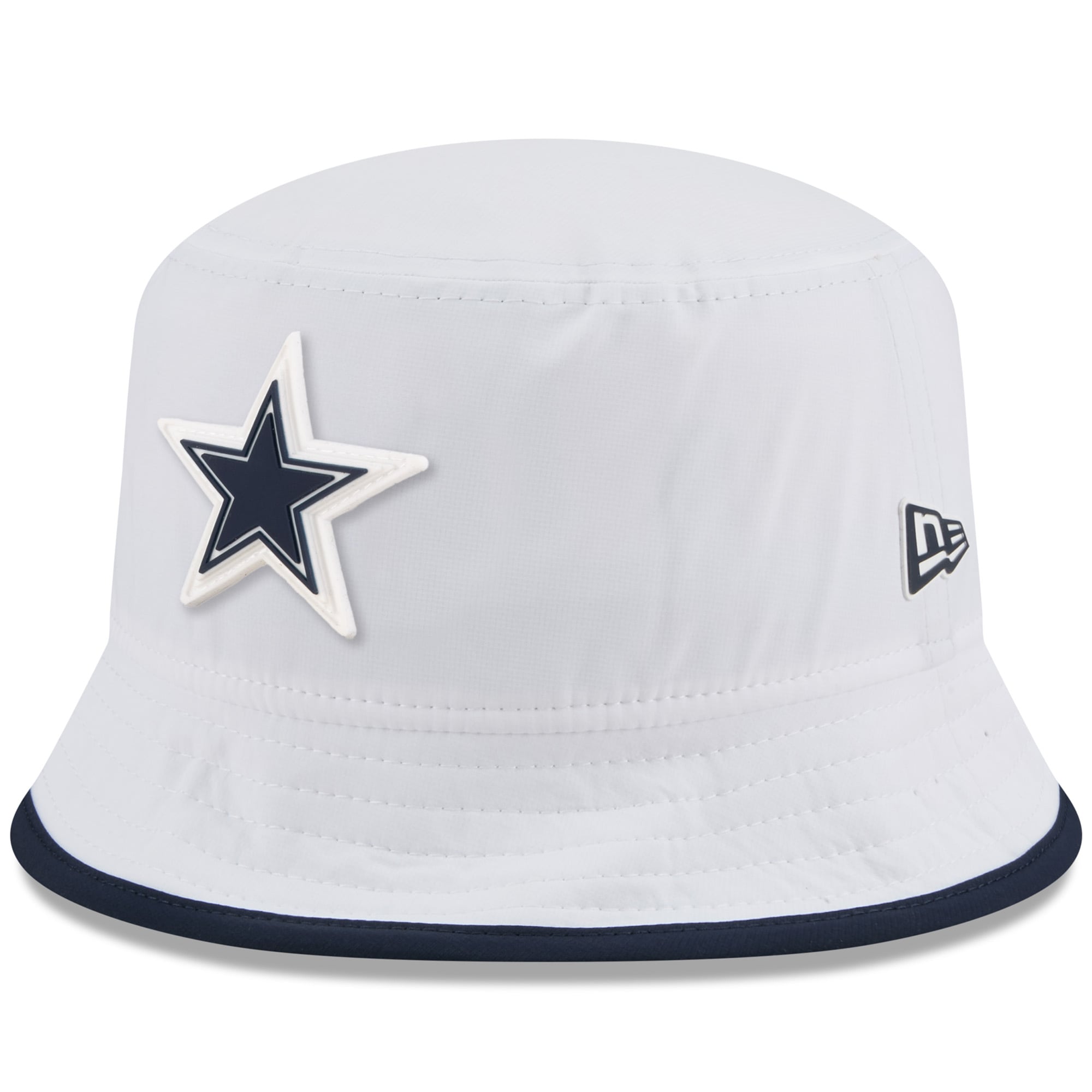 Men’s New Era White Dallas Cowboys 2025 NFL Training Camp Stretch Bucket Hat Men’s New Era White Dallas Cowboys 2025 NFL Training Camp Stretch Bucket Hat