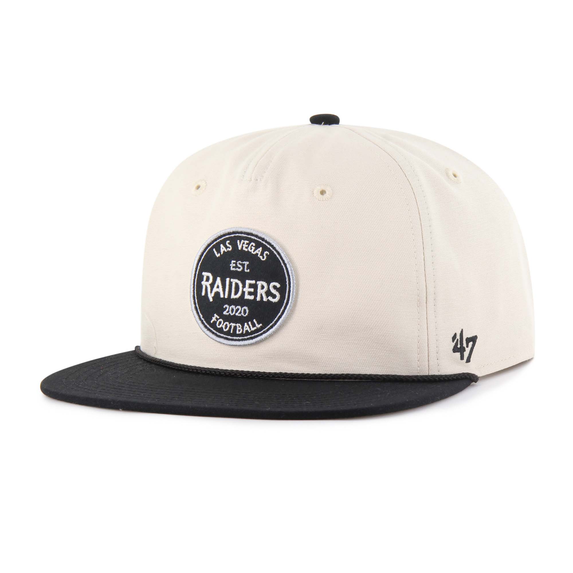 Men's '47 Natural Las Vegas Raiders Payson Captain Adjustable Hat