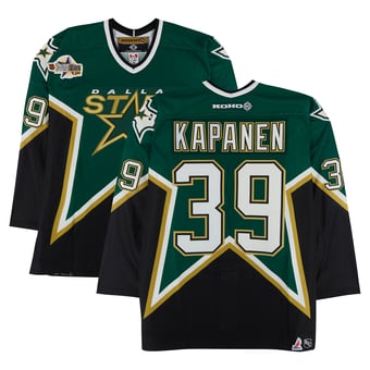 Niko Kapanen Dallas Stars Game-Used #39 Green KOHO Jersey from the 2003 NHL YoungStars Game
