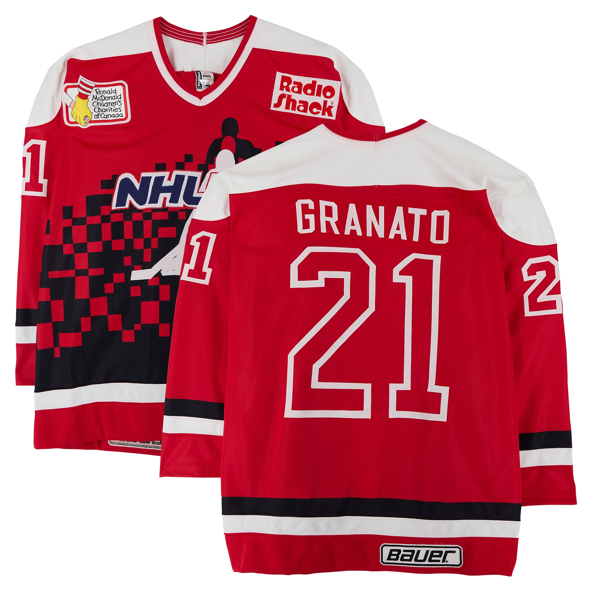 Tony Granato Team USA Game-Used #21 Red Jersey from the 1994 NHL 4-on-4 Challenge