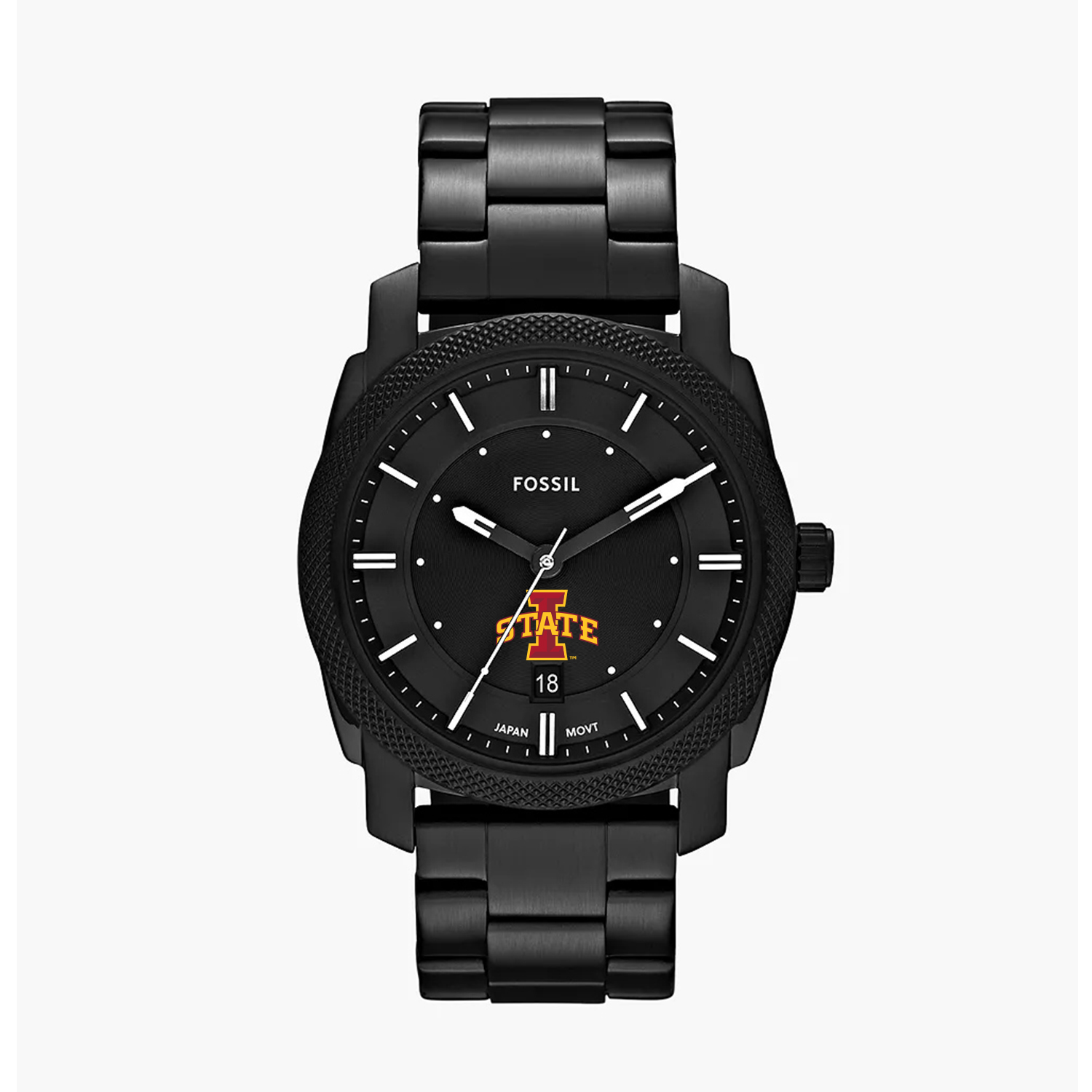 Men's Fossil Iowa State Cyclones Machine Stainless Steel Watch