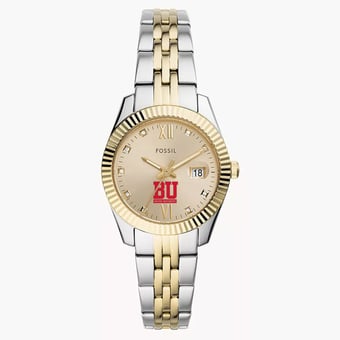 Women's Fossil Boston University Scarlette Two-Tone Stainless Steel Watch