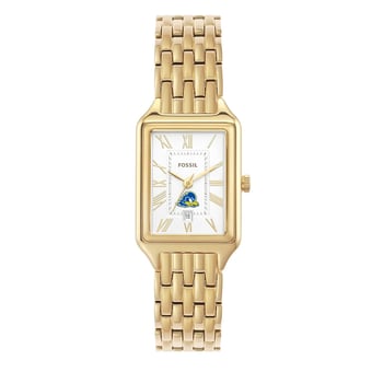 Women's Fossil Delaware Fightin' Blue Hens Raquel Stainless Steel Watch