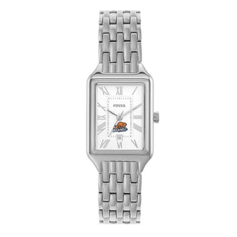 Women's Fossil Bucknell Bison Raquel Three-Hand Date Stainless Steel Watch