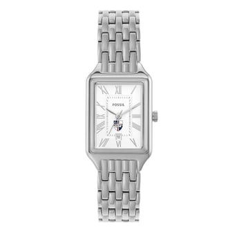 Women's Fossil Catholic University Cardinals Raquel Three-Hand Date Stainless Steel Watch